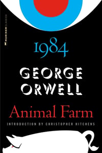 Cover of Animal Farm and 1984 by George Orwell