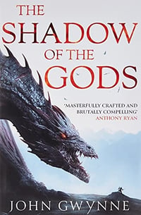 Cover of The Shadow of the Gods Book One of the Bloodsworn Saga by John Gwynne