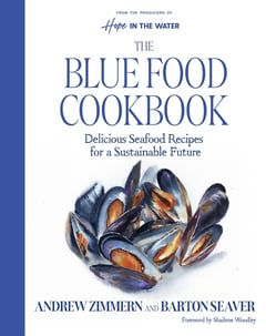 Cover of The Blue Food Cookbook by Andrew Zimmern