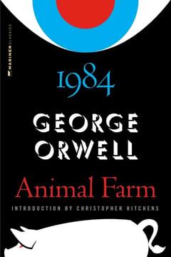 Cover of Animal Farm and 1984 by George Orwell