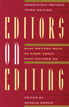 Cover of Editors on Editing by Gerald C Gross