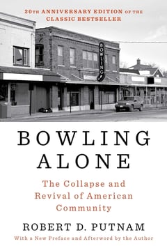 Cover of Bowling Alone by Robert D Putnam