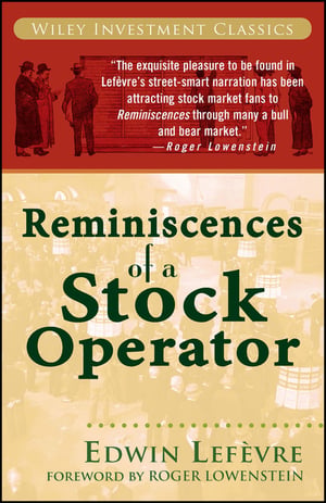 Cover of Reminiscences of a Stock Operator by Edwin Lefèvre