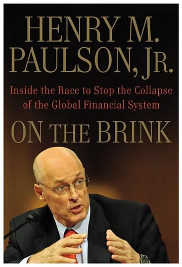 Cover of On the Brink by Henry M Paulson