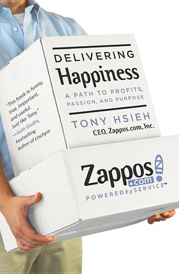 Cover of Delivering Happiness by Tony Hsieh
