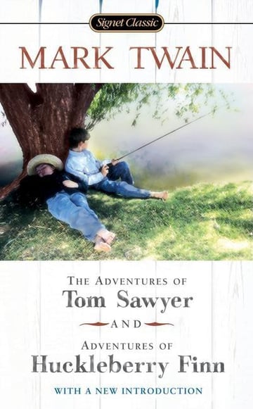 Cover of The Adventures of Tom Sawyer and Adventures of Huckleberry Finn by Mark Twain