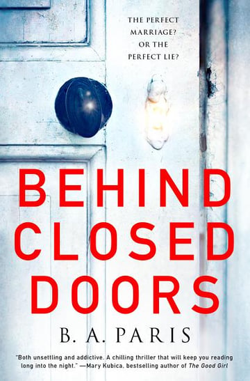 Cover of Behind Closed Doors by B A Paris