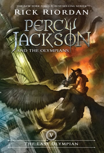 Cover of Percy Jackson and the Olympians, Book Five by Rick Riordan