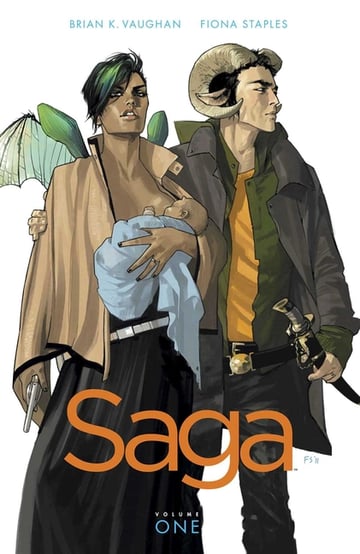Cover of Saga Volume 1 by Brian K Vaughan