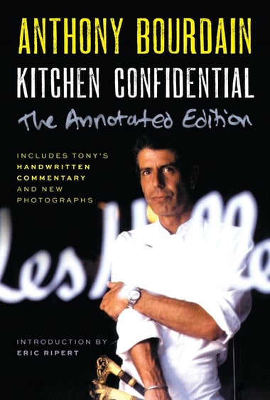 Cover of Kitchen Confidential Annotated Edition by Anthony Bourdain