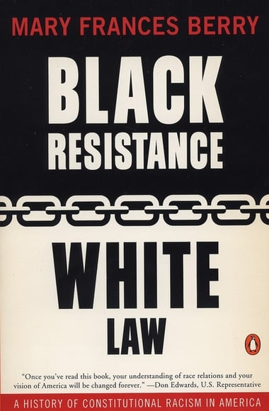 Cover of Black Resistance/White Law by Mary Frances Berry