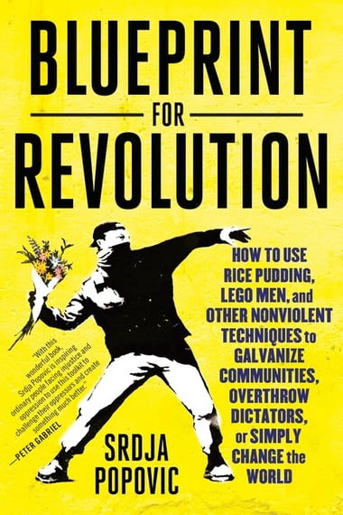 Cover of Blueprint for Revolution: How to Use Rice Pudding, Lego Men, and Other Nonviolent Techniques to Galvanize Communities, Overthrow Dictators, or Simply by Srdja Popovic