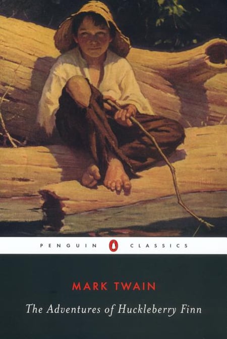Cover of The Adventures of Huckleberry Finn by Mark Twain
