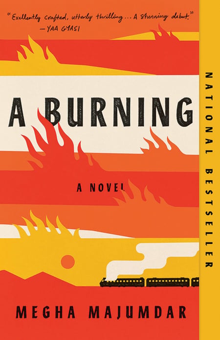 Cover of A Burning by Megha Majumdar