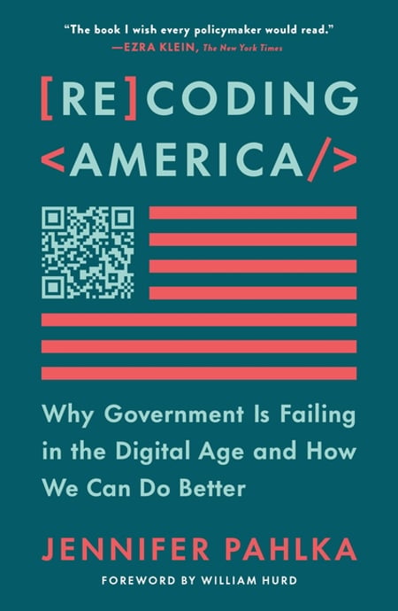 Cover of Recoding America by Jennifer Pahlka